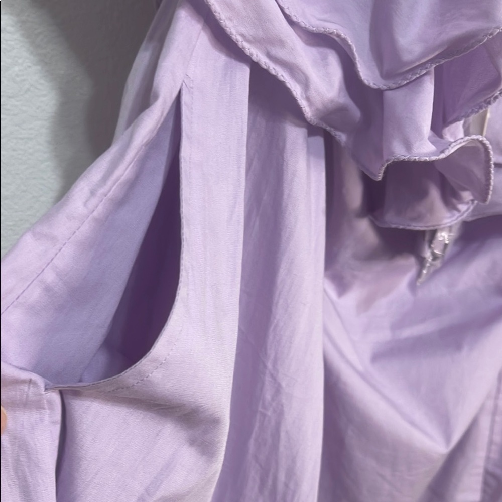 Free People Have A Thing For You Mini Dress detachable Straps Purple Size M NWT - Picture 10 of 10